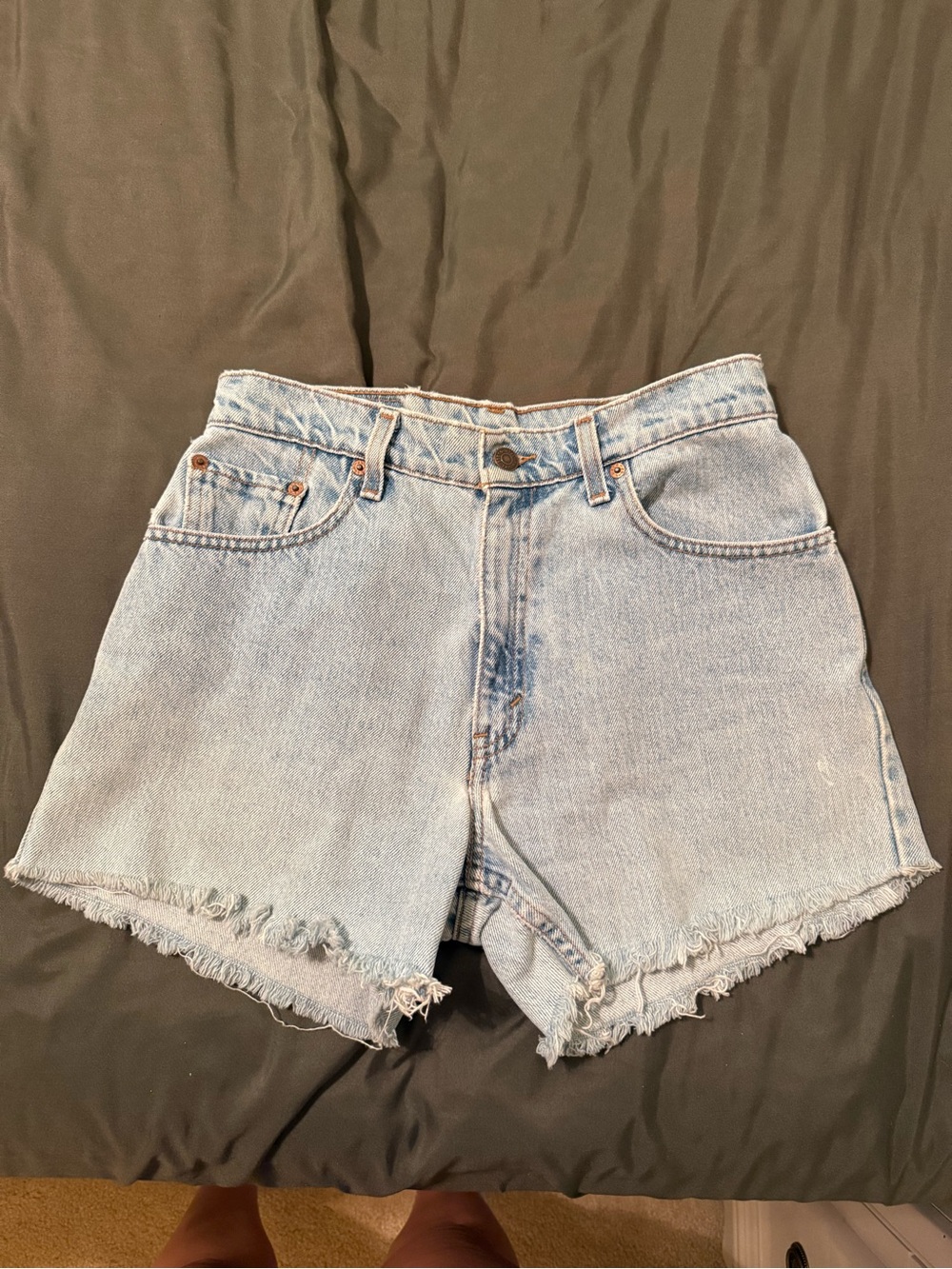 Levi's Light Blue Denim Cutoff Shorts